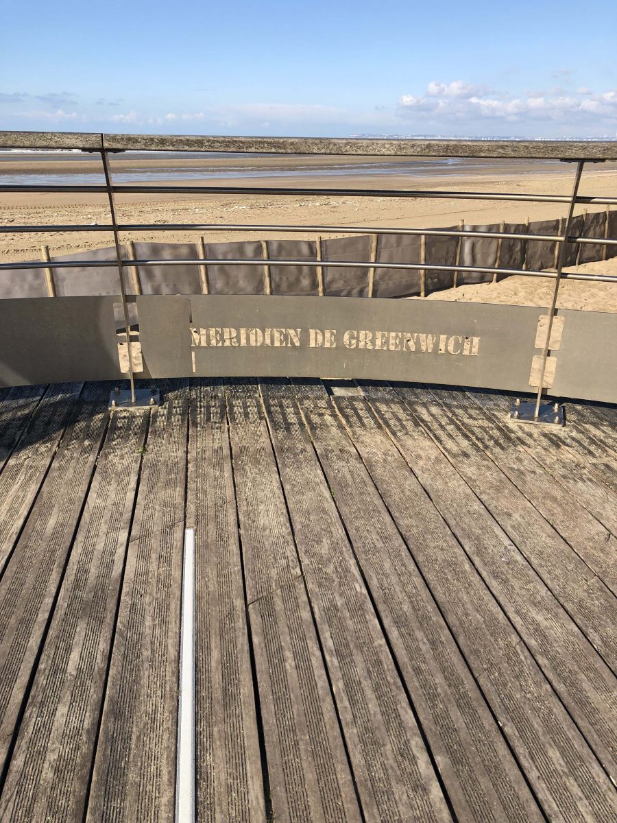 Where the line enters northern France